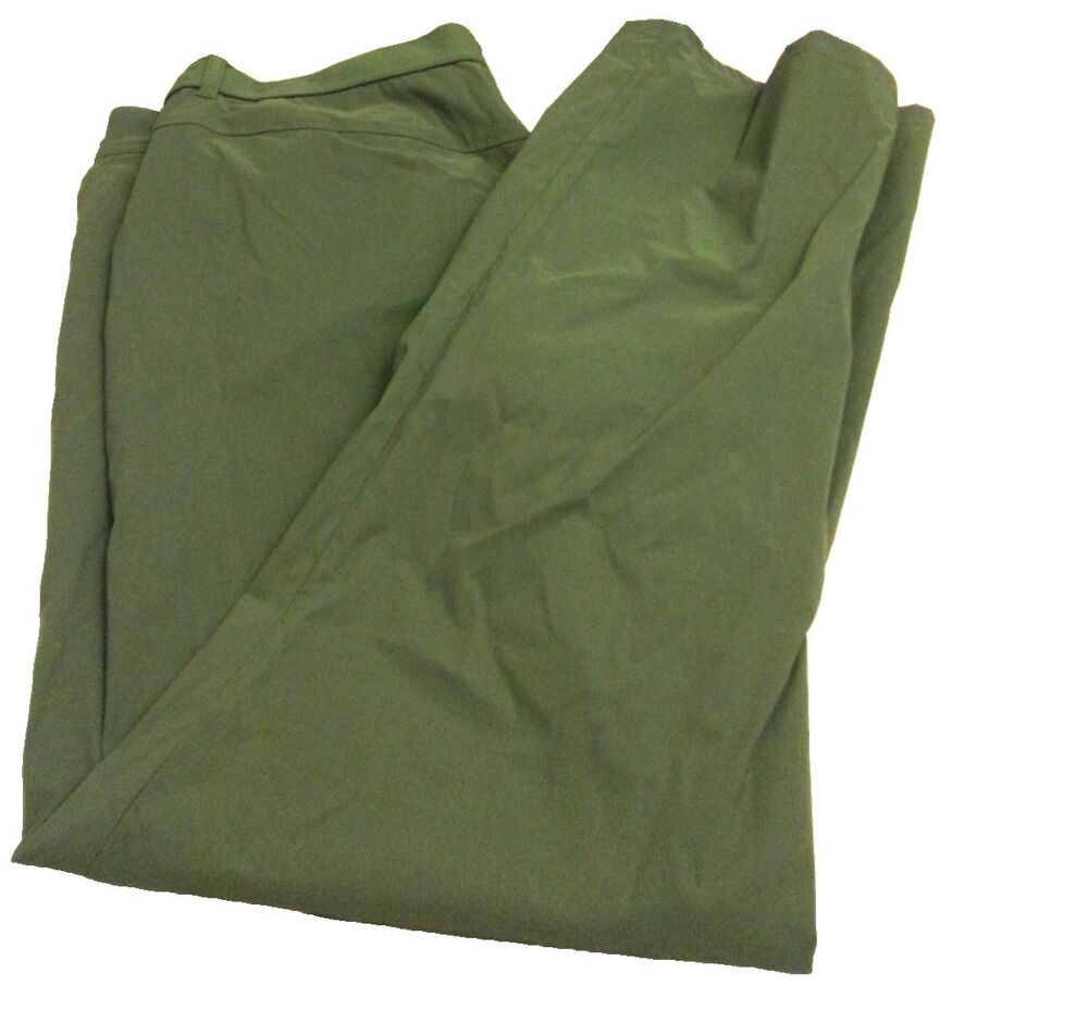 Gerry Sage Leaf Green Pants Sz. XL Inseam 30" Nylon Stretch Quick Dry New Women